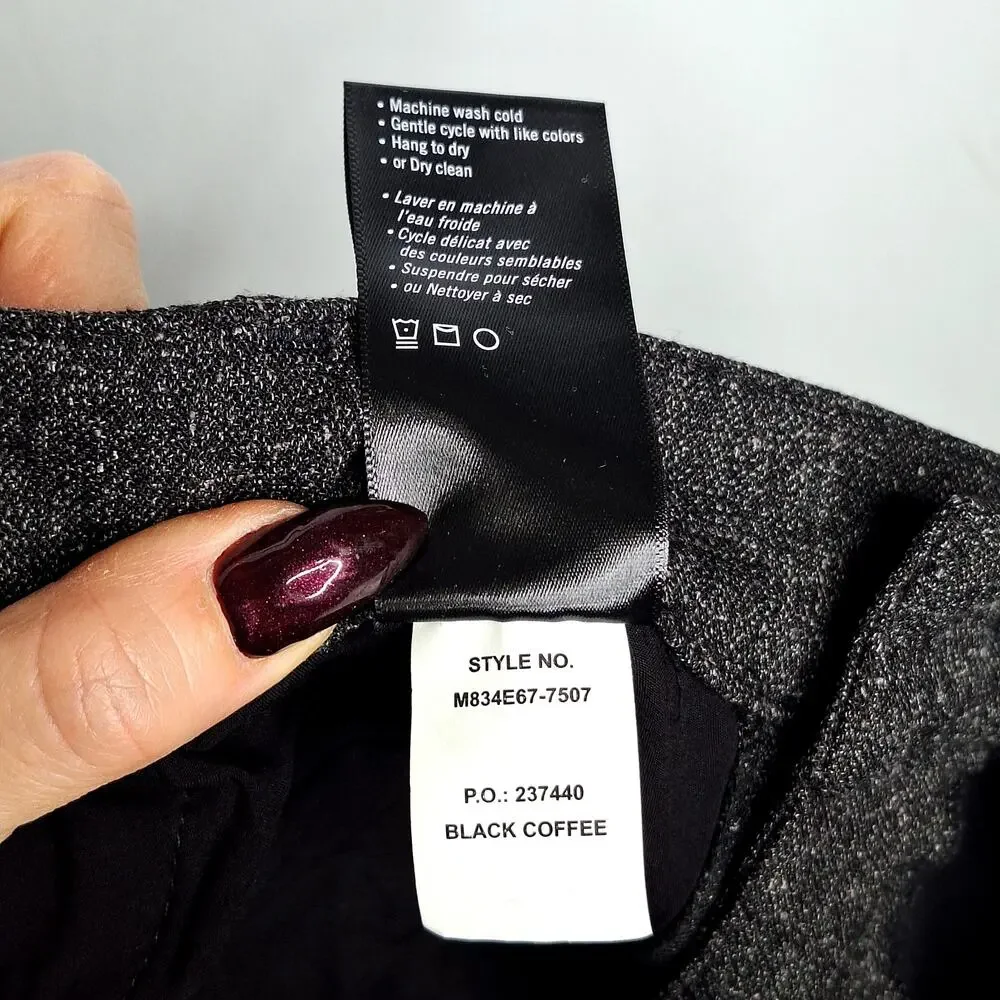 Paige Men's Elmwood Jogger Hybrid Dress Pants 33 Black Coffee Black Gray Tweed